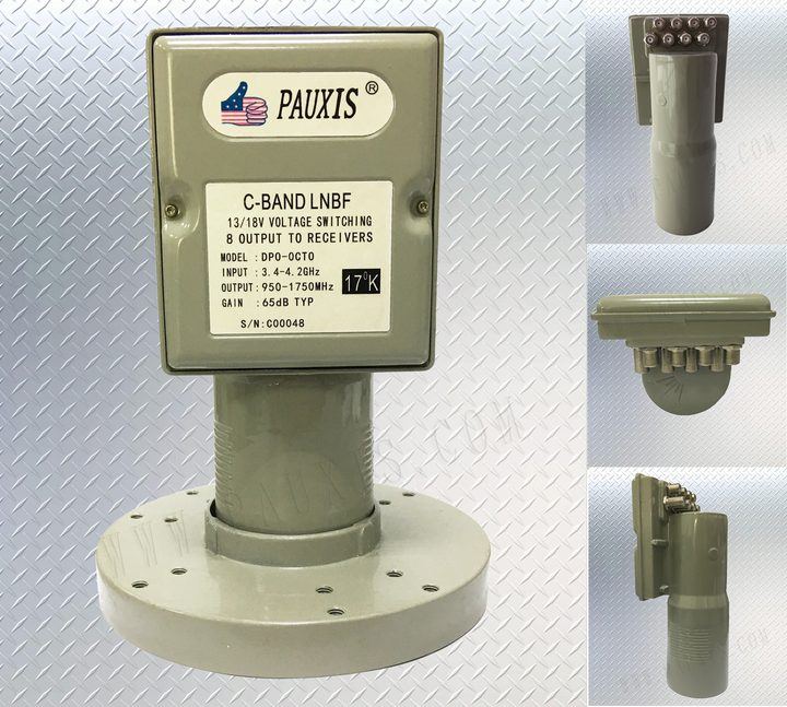 PAUXIS C-Band LNBF DPO-OCTO