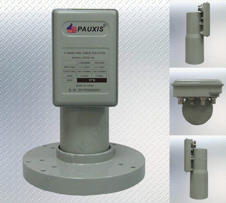 PAUXIS C-Band LNBF DPOD-S4