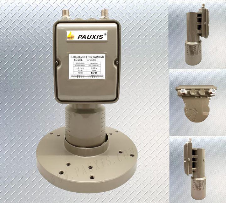PAUXIS C-Band LNBF DPOH-PX-3002T