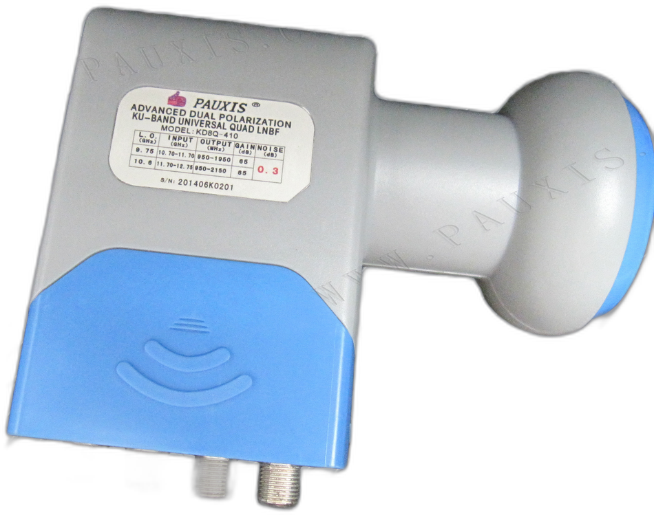 PAUXIS KD8Q-410 Ku-Band Universal Quad LNBF